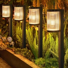 4x Solar Pathway Lights Super Bright Outdoor Garden Landscape Path Walkway Decor