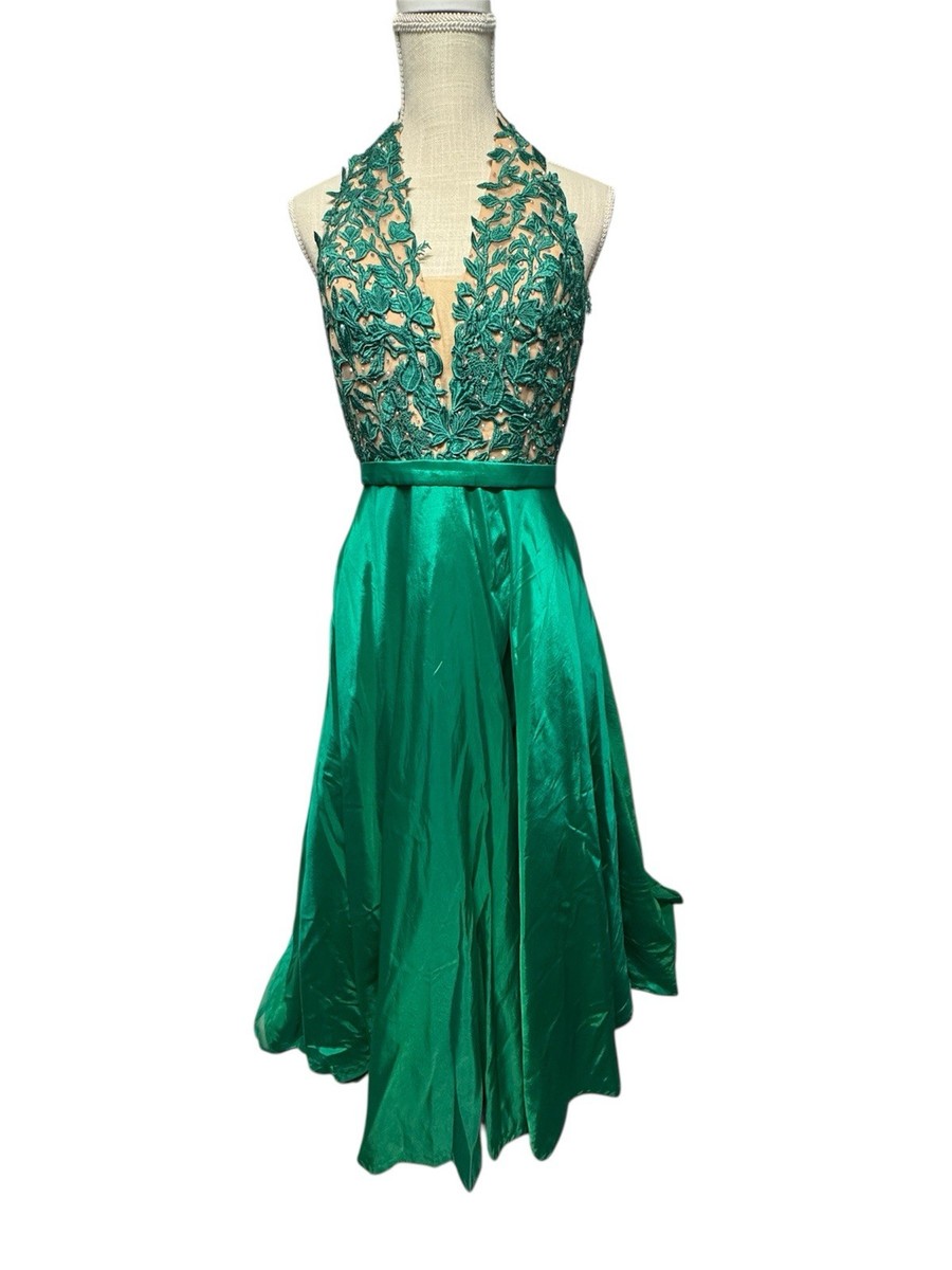 Sherri Hill Prom Dress #51643 Green Ball Gown Size 10