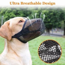 Pet Dog Basket Muzzle Mouth Cover Mesh Cage NoBarking Biting Chewing