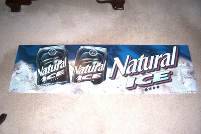Natural Ice Beer Transparency 48 x 14 1/2 New Never Used