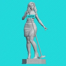 1/24 Resin Figure Sexy Canаrio Girl Nsfw Statue Unpainted Unassembled Model Kit