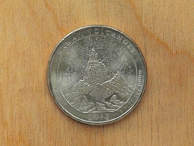 2012 P ATB Hawaii Volcanoes Quarter Uncirculated B.U. Actual Coin # 4