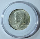 1965 KENNEDY HALF DOLLAR - 40% SILVER - UNC ENCASED DISPLAY PIECE - BC K25