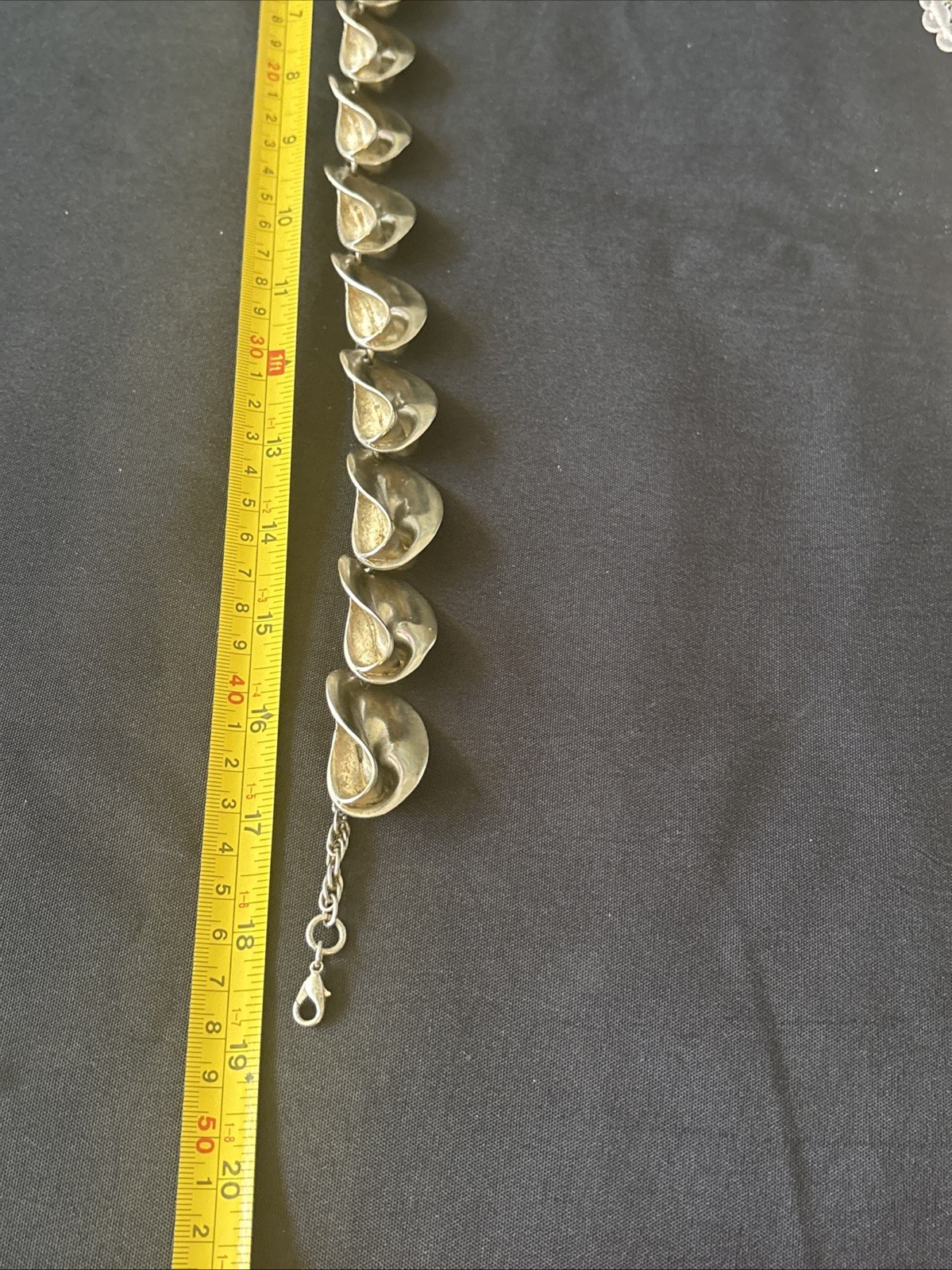 Beautiful MCM Silver Tone Statement Modernist Bru… - image 5