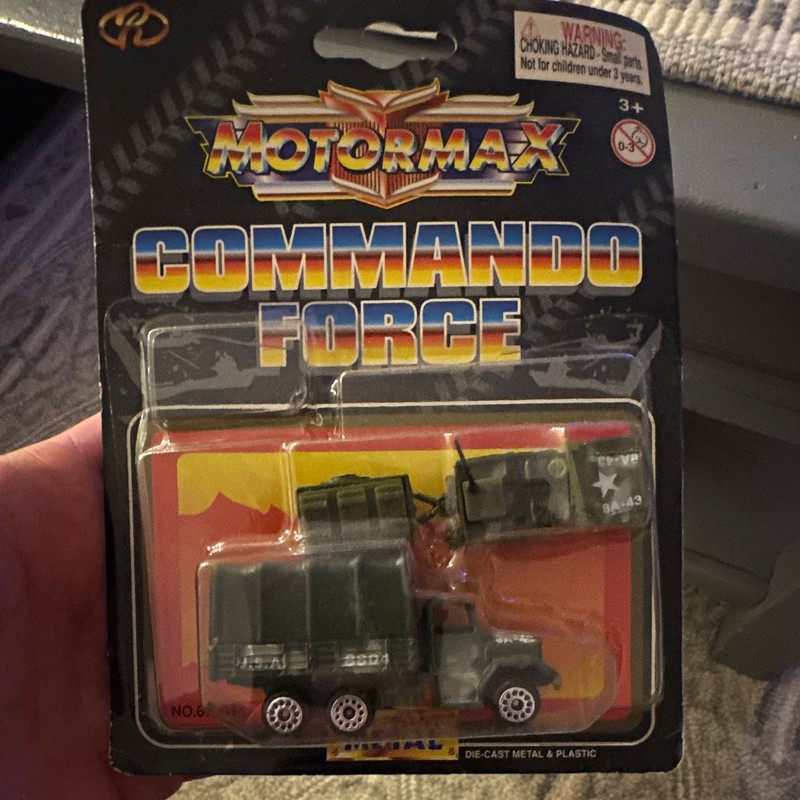 Motormax Commando Force 1:64 Green Military Truck Diecast Metal/Plastic New