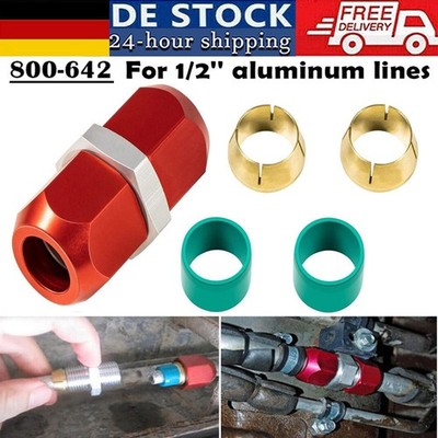 800-642 A/C Line Splice Connector Splicer Coupler For 1/2'' Aluminum / Hard Line