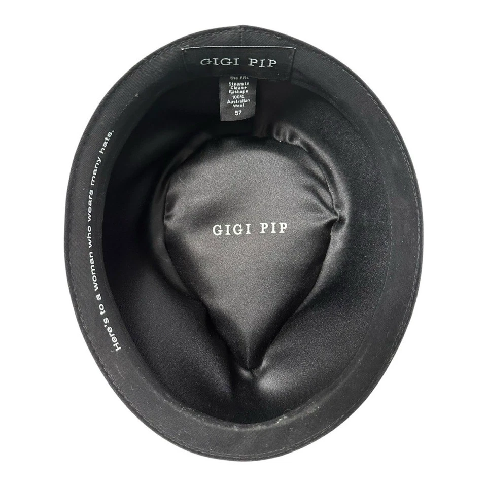 Sombrero Fedora Ala Ancha Mujer Beige Estilo Taupe Moda Elegante Iglesia Foto 4 de 4