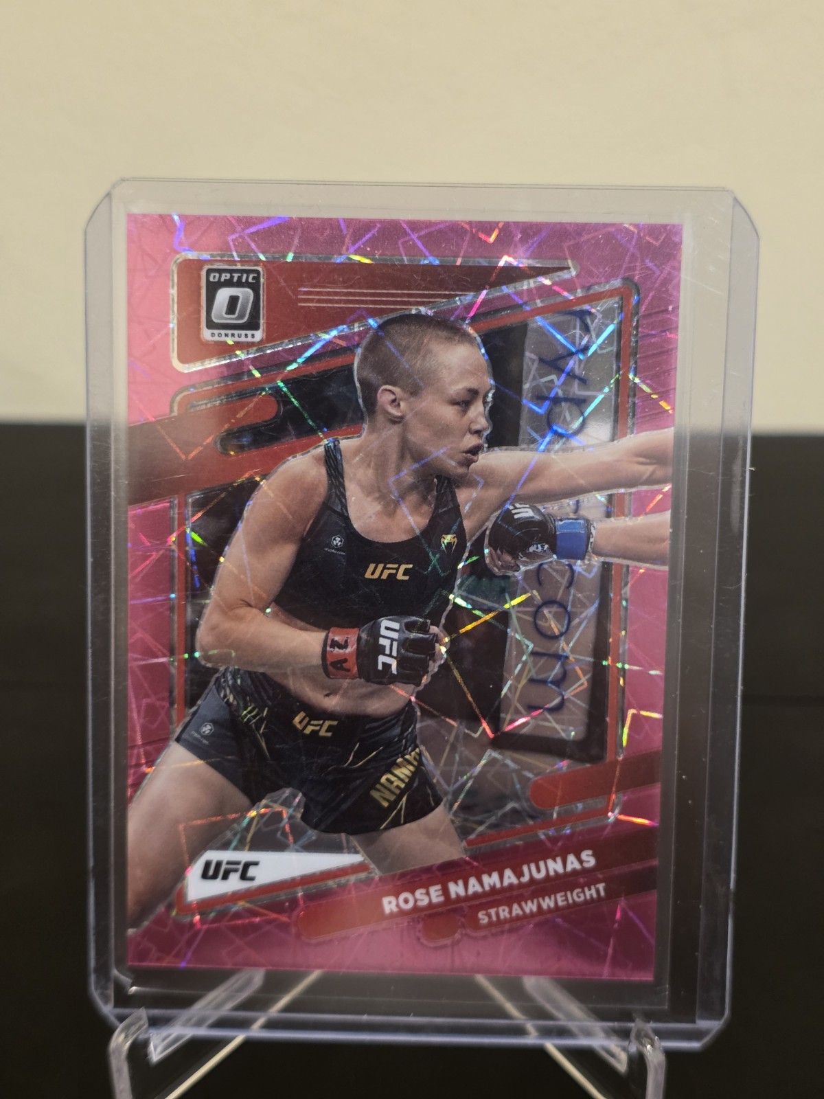 2022 Panini Donruss Optic UFC - Rose Namajunas #90 Pink Velocity Prizm /79