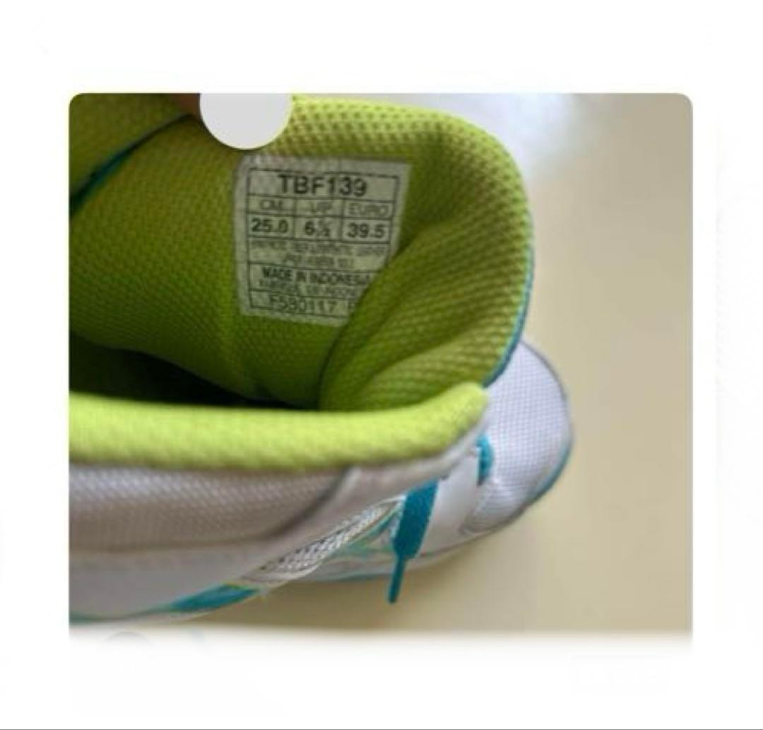 Asics Gel-Bash Sneakers White Yellow Blue 25cm Men's Athletic Shoes thumbnail 5