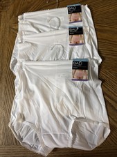Bali 2633 Women's Skimp Skamp Brief Panties 3 Pairs NEW  White