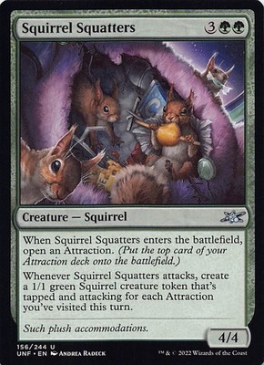 Squirrel Squatters UNF 156 English NM - MTG