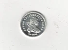 LIBERTY DRAPED BUST INGOT BULLION ART ROUND 1 GRAM .999 FINE SILVER 99% SILVER