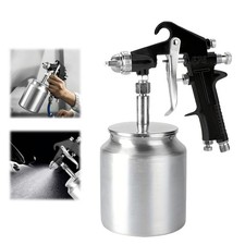 Hvlp Gravity Feed Air Spray Paint Gun Kit 750ml Aiuminum Cup For Diy Painting