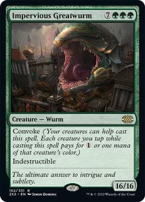 MTG Impervious Greatwurm  - Double Masters 2022 #152