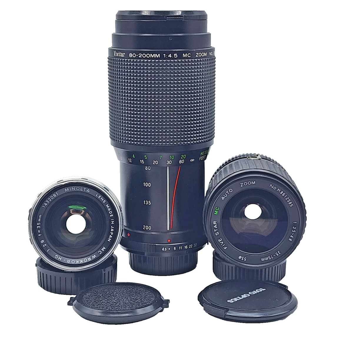 Minolta f/4.5 Camera Lenses 80-200mm Focal for sale | eBay