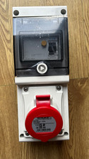Scame 32amp 400V 3 phase RCD commando socket scame 632.3216-r