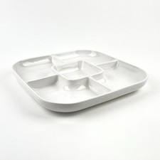 RARE Crate & Barrel by Haeger Heavy White Cer...