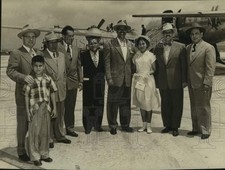 Press Photo Pedro Armendariz, popular Mexican film star, and Anthony Garcia