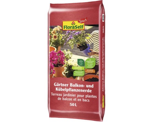 Balkon- Und KüBelpflanzenerde Floraself Select 50 L Mit 10 Vol. % Gebrochenen Bl-image