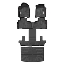 Floor Mats For 2021-2026 Chevrolet Suburban 2021-2026 GMC Yukon XL All-Weather