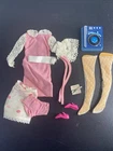 Vintage Barbie #1257 Francie Dance Party Dress & Accessories Mattel Japan 1966