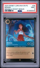 2024 DISNEY LORCANA EN P2-PROMO 26 MOANA - ADVENTURER OF LAND AND SEA PSA 9