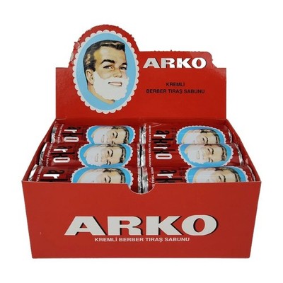 ''Arko Men's Shaving Soap Stick 12 Pack 75g Traditional Turkish Barber Wet Shave