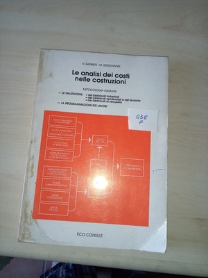 636N DIE KOSTENANALYSE IM BAU N. BARBIERI M. DE GIOVANNI