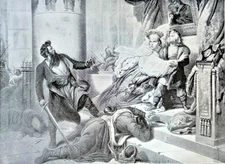 PETER THE GREAT SAVED - 1894 Best Men and Famous Women Engraving Print