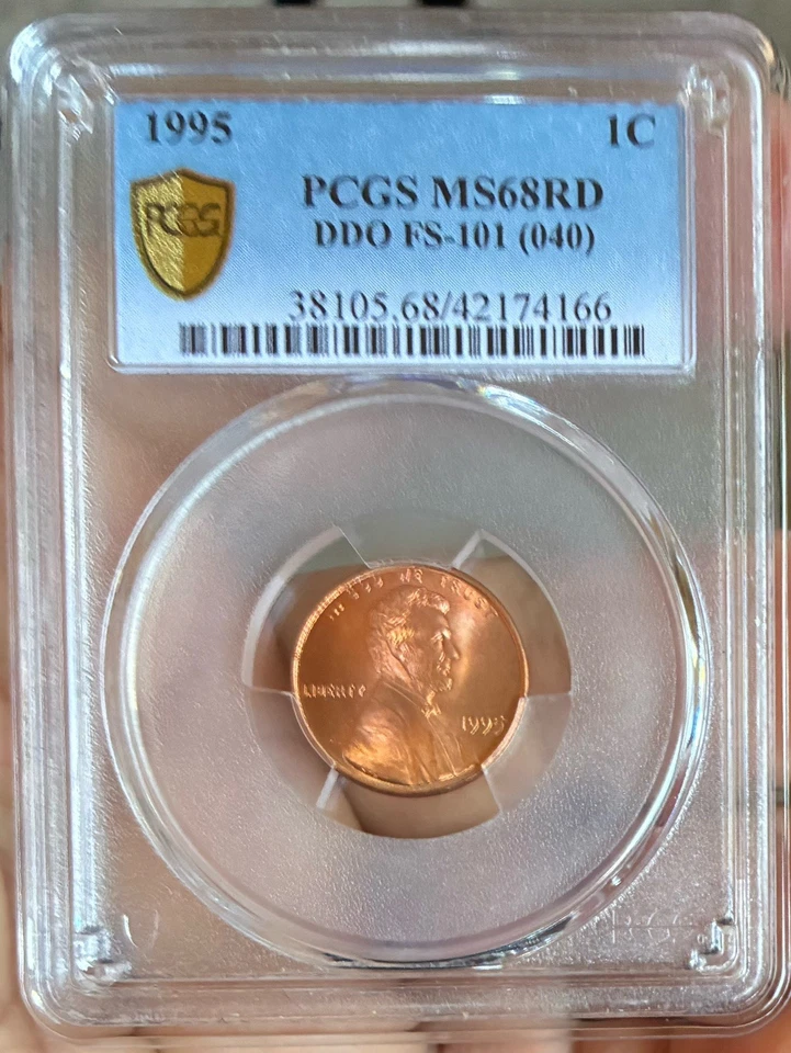 1995 1C Lincoln Penny DDO FS-101 Variety Error  PCGS MS68RD High Grade ￼ - Image 4 of 4