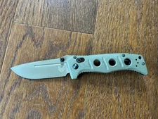 Benchmade Mini Adamas 273FE-2 CPM-CruWear Flat Earth OD Green G10 Knife