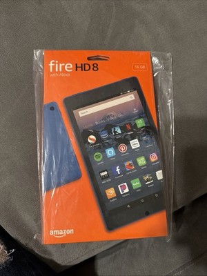 New Fire HD8 Alexa Amazon 16GBTablet Marine Blue NIP