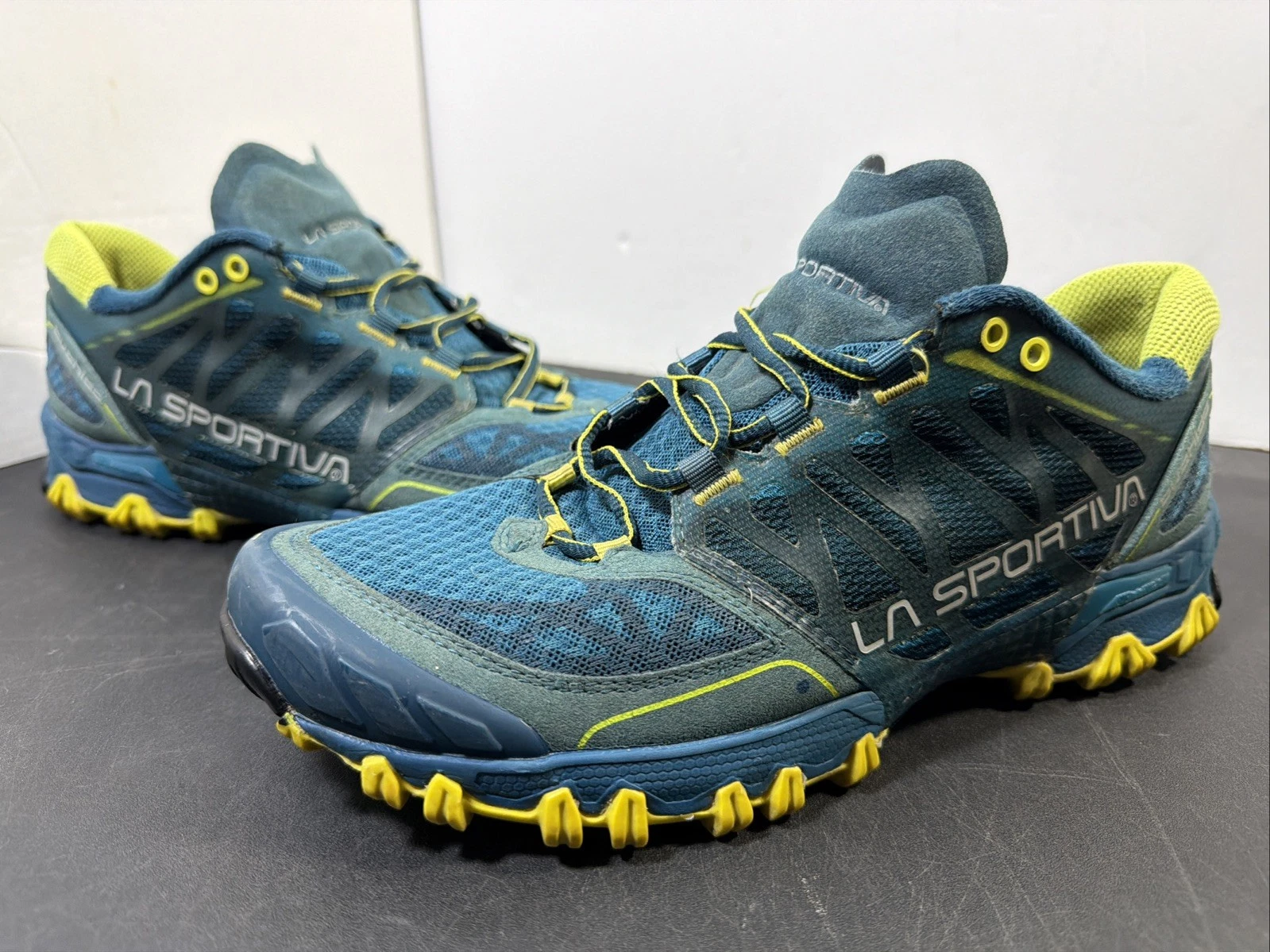 La Sportiva Bushido Blue/Green Yellow Men's Size 8 Trail Running Shoes 2005-C