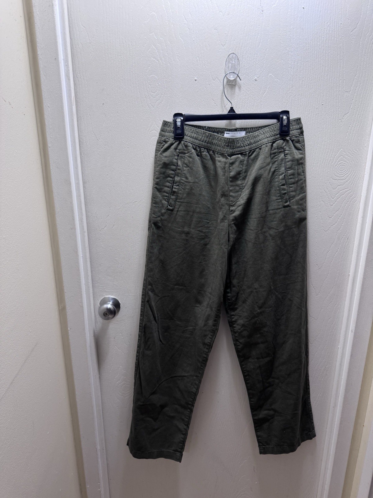 ASOS Men's Olive Green Chinos size small Linen/cotton Blend