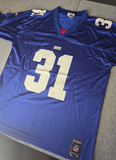 Vintage Reebok Jason Sehorn  #31 New York Giants Jersey Mens XL  Blue NFL