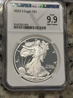2022-W American Silver Eagle Proof 9.9 UCAM NGC-X