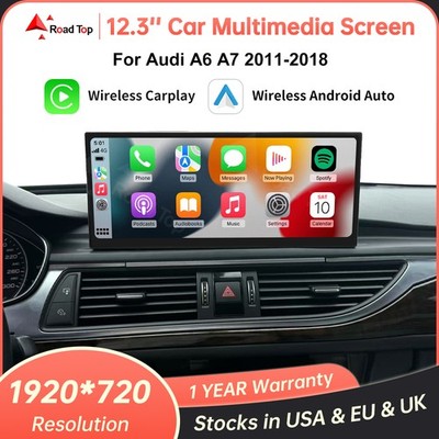 12.3''Car Stereo Linux TouchScreen Multimedia Radio Navi For Audi A6 A7 MMI3G/RMC
