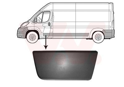VAN Wezel Zier-/Schutzleiste, TüR 0982403 FüR CitroËN Passend FüR Fiat Opel-image