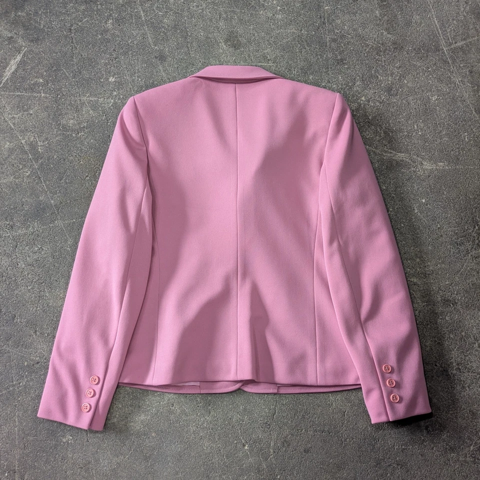 Vintage Givenchy Blazer Jacket Womens S 36 Pink Coat 2 Button 80s Sport - Image 4 of 4