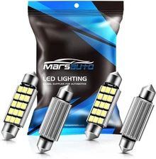Marsauto 578 LED Bulbs 6500K White 400LM 41mm Interior Dome Map Lights 4 Pack
