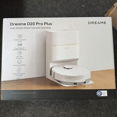DREAME D20 Pro Plus Robot Vacuum & Mop, 13,000Pa Suction, White