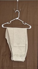 Khaadi Cotton Emb Trouser Size-XL Color-off/white L-38in Bottom-8in Hip-24
