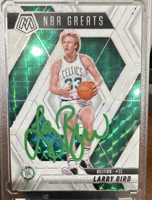 Panini 2024-25 Mosaic NBA Greats Larry Bird /25 On Card Autograph - Celtics