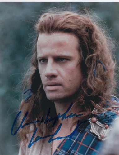 Highlander: Christopher Lambert Signed "Connor MacLeod" 10x8 Photo AFTAL & ACOA - Picture 2 of 2