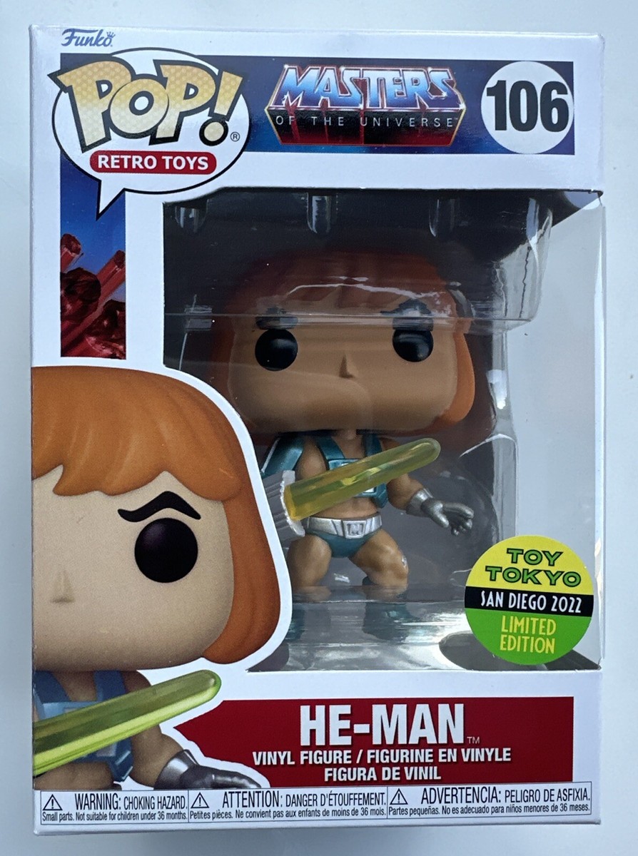 ☆Eriko☆ Funko Pop! Retro Toys He-Man #106 2022 SDCC Toy Tokyo Exclusive