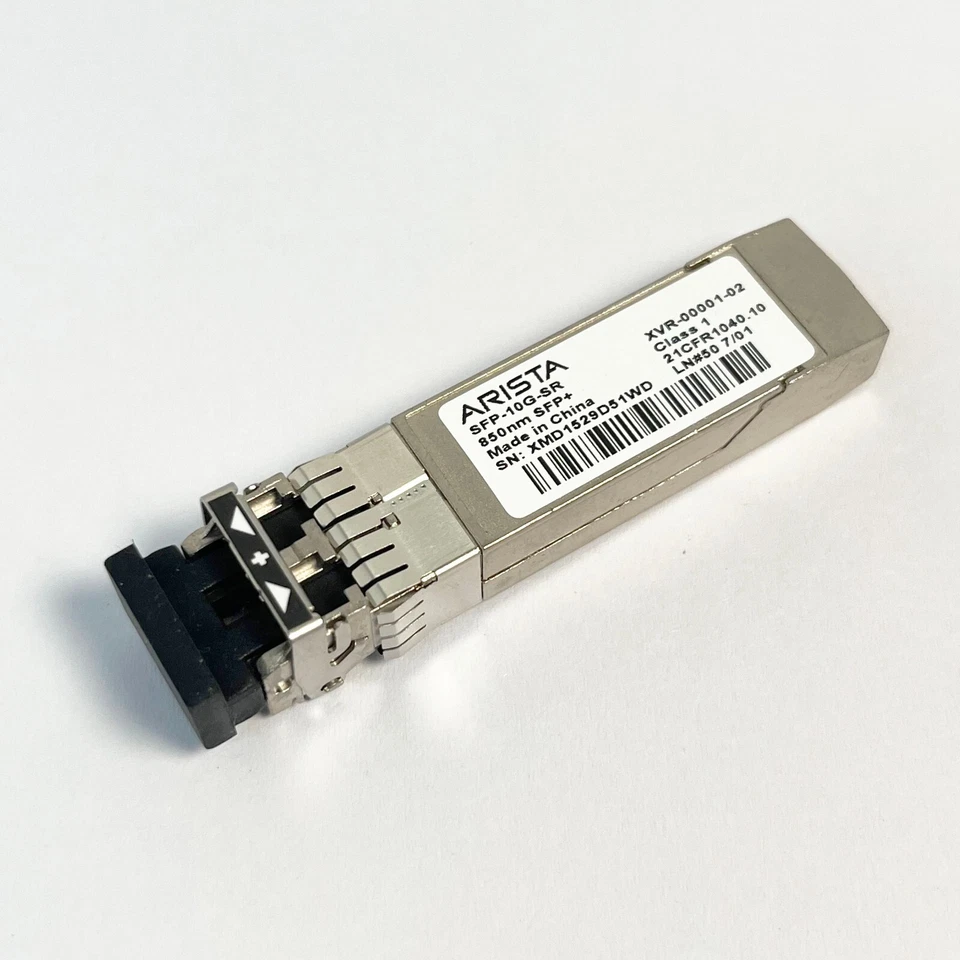 ARISTA SFP-10G-SR 10GBASE-SR SFP Optical Transceiver Module XVR-00001-02 850nm
