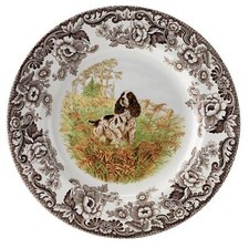 Spode Woodland Salad Plate - English Springer Spaniel