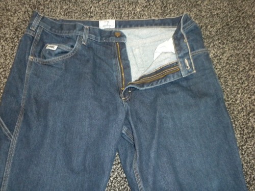 Tyndale FR Jeans Mens 38x30 Blue Denim Flame Resistant Broken In Relaxed F290T - Picture 3 of 17