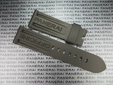 New 22mm Authentic PANERAI Genuine Rubber Tang Strap Black Diver Watch Band