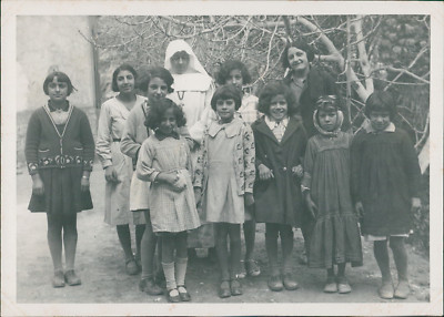 Tirage Argentique Vintage - École De Brodeuses, Oujda, Maroc - Circa 1930